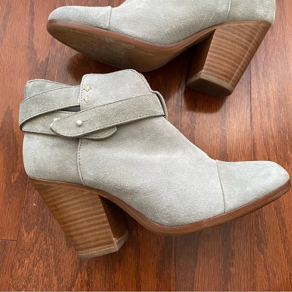 Rag & Bone Grey Suede Harrow Ankle Boots, Size EU 36 US 6 - Picture 7 of 16
